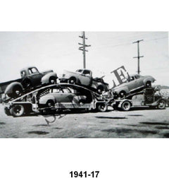 BLACK AND WHITE PICTURES - CAR HAULER WITH NEW 41'S,