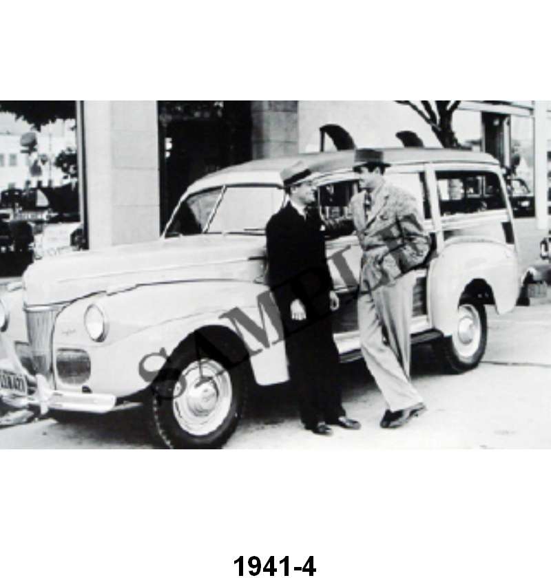 BLACK AND WHITE PICTURE - 41 STATION WAGON