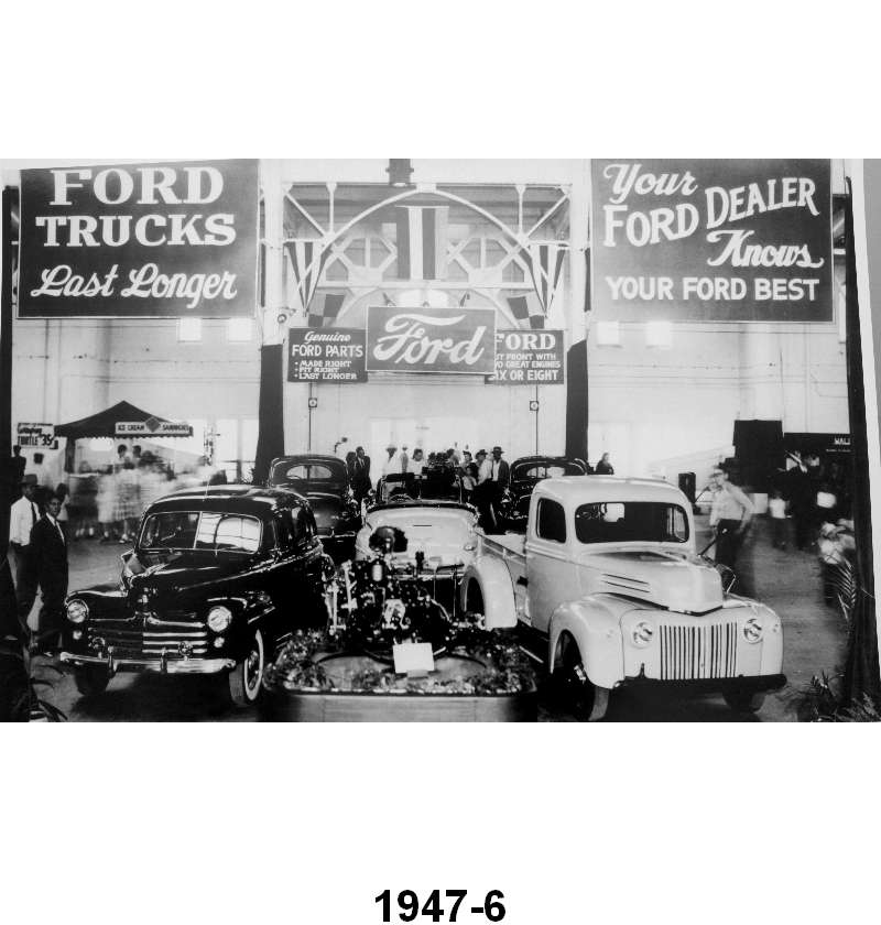 BLACK AND WHITE PICTURES - 47 NEW CAR DEALER CAR