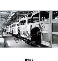 BLACK AND WHITE PICTURES - 48 WOODY WAGON ASSEMBLY LINE