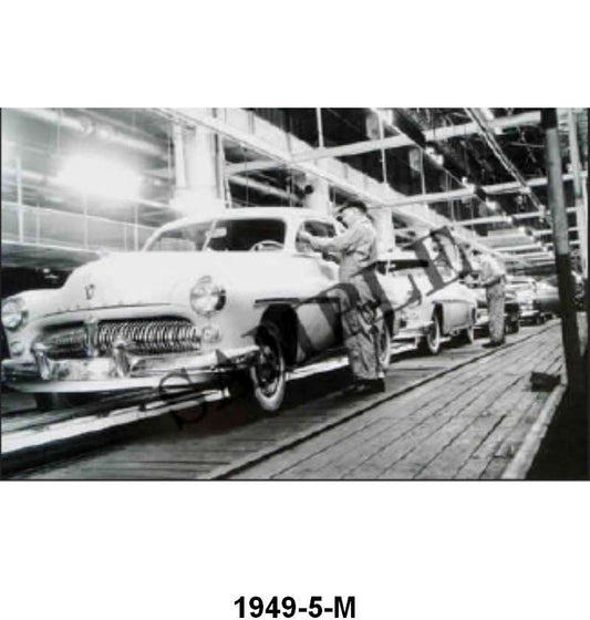 BLACK AND WHITE PICTURES - 49 MERCURY COUPE ASSEMBLY