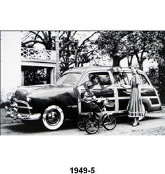BLACK AND WHITE PICTURES - 49 WOODY STATION WAGON