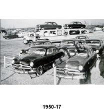 BLACK AND WHITE PICTURES - NEW 1950 CARS SHIPPED ON AUTO