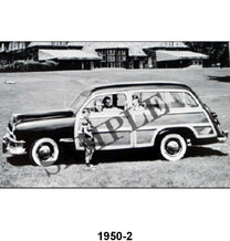 BLACK AND WHITE PICTURES - 50 WOODY STATION WAGON