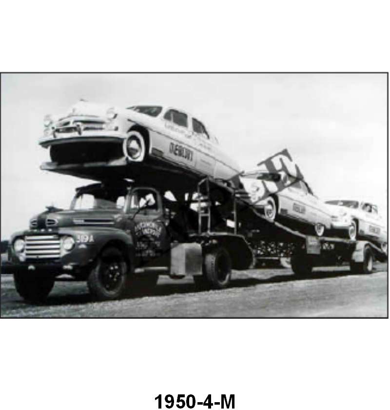 BLACK AND WHITE PICTURES - 50 MERCURY PACE CARS