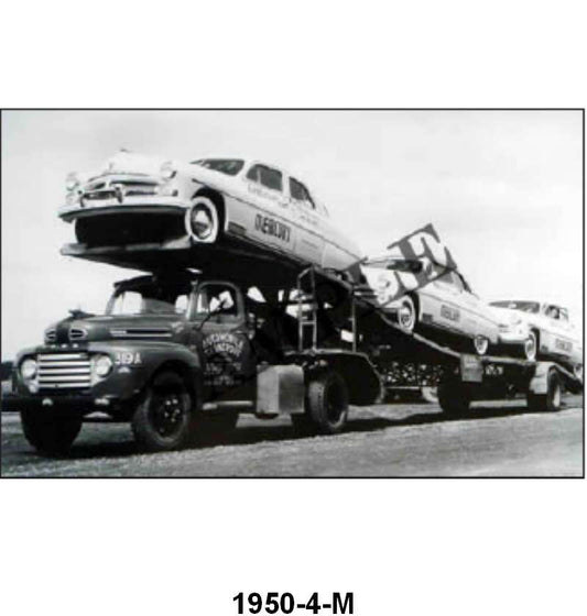 BLACK AND WHITE PICTURES - 50 MERCURY PACE CARS