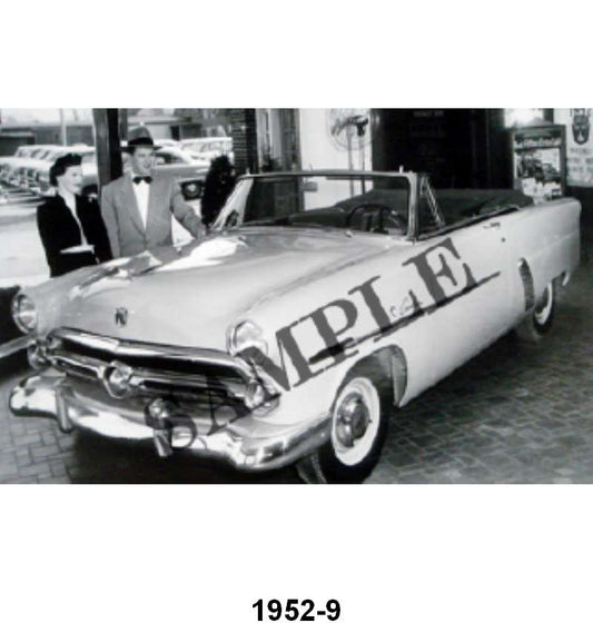 BLACK AND WHITE PICTURES - 52 CONVERTIBLE IN DEALER