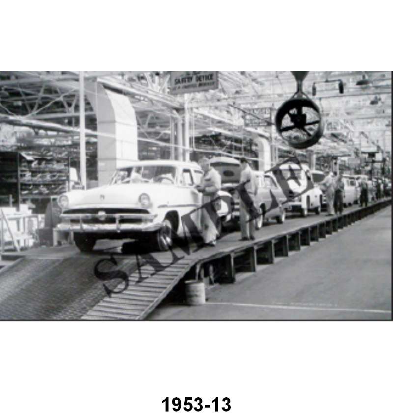 BLACK AND WHITE PICTURES - 1953 ASSEMBLY CARS