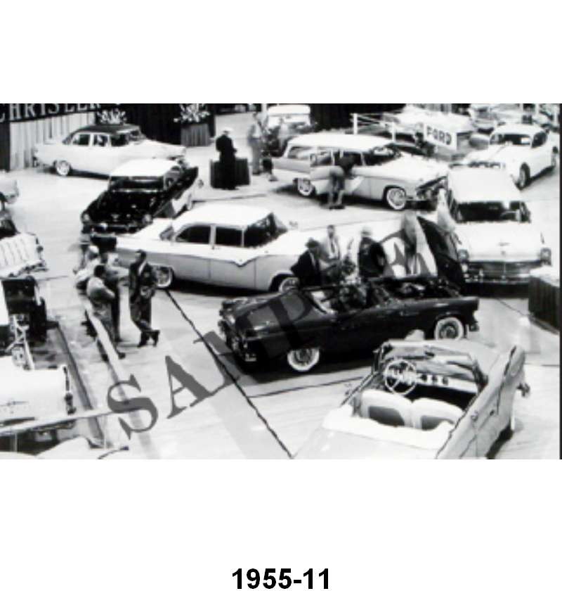 BLACK AND WHITE PICTURES - 1955 FORDS AT MOTORAMA