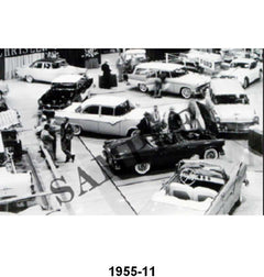 BLACK AND WHITE PICTURES - 1955 FORDS AT MOTORAMA