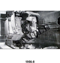 BLACK AND WHITE PICTURES - 56 F-350 CAB TO CHASSIS ON ASSEMBLY LINE