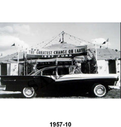 BLACK AND WHITE PICTURE - 57 FAIRLANE 500 4-DOOR HARDTOP