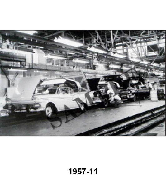 BLACK AND WHITE PICTURE - 57 RETRACT ASSY LINE