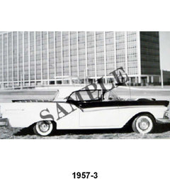 BLACK AND WHITE PICTURE - 1957 RETRACT, TOP UP