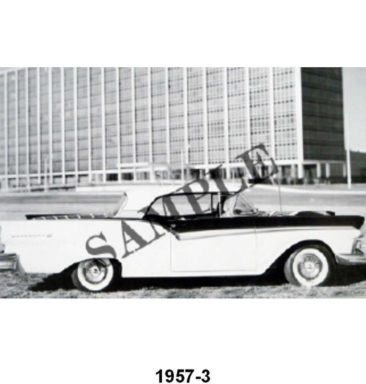 BLACK AND WHITE PICTURE - 1957 RETRACT, TOP UP