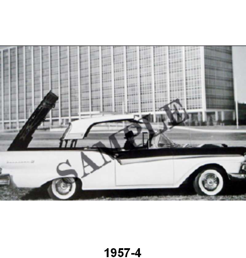 BLACK AND WHITE PICTURE - 57 RECTRACTABLE, PARTIALLY DOWN