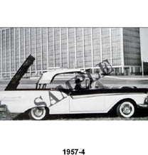 BLACK AND WHITE PICTURE - 57 RECTRACTABLE, PARTIALLY DOWN