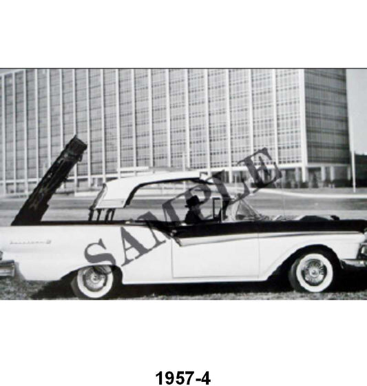 BLACK AND WHITE PICTURE - 57 RECTRACTABLE, PARTIALLY DOWN