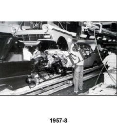 BLACK AND WHITE PICTURE - 57 ASSEMBLY LINE, FRONT END
