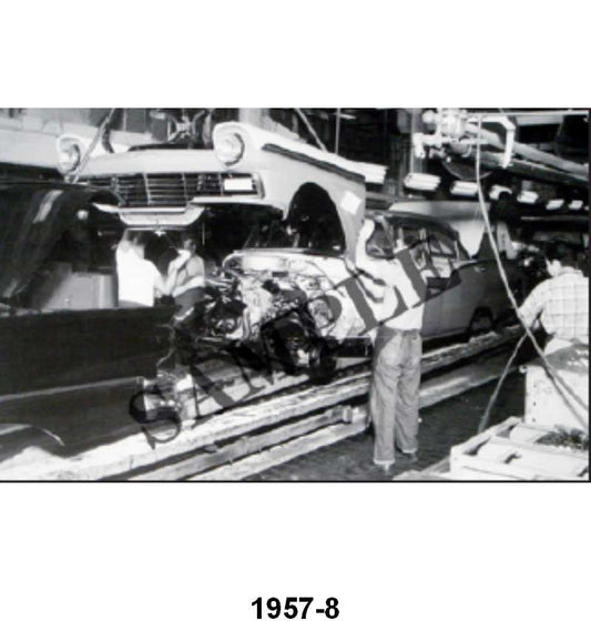 BLACK AND WHITE PICTURE - 57 ASSEMBLY LINE, FRONT END
