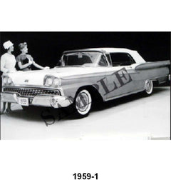 BLACK AND WHITE PICTURE - 59 CONVERTIBLE, TOP UP