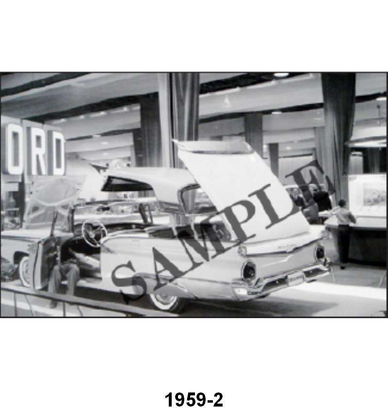BLACK AND WHITE PICTURE - 59 RETRACTABLE AT AUTO SHOW
