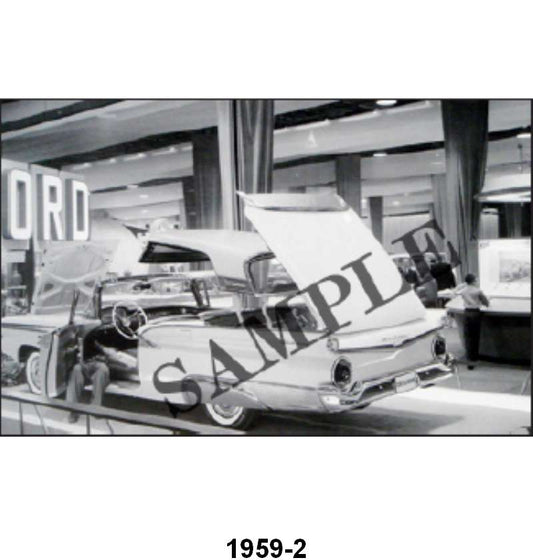 BLACK AND WHITE PICTURE - 59 RETRACTABLE AT AUTO SHOW