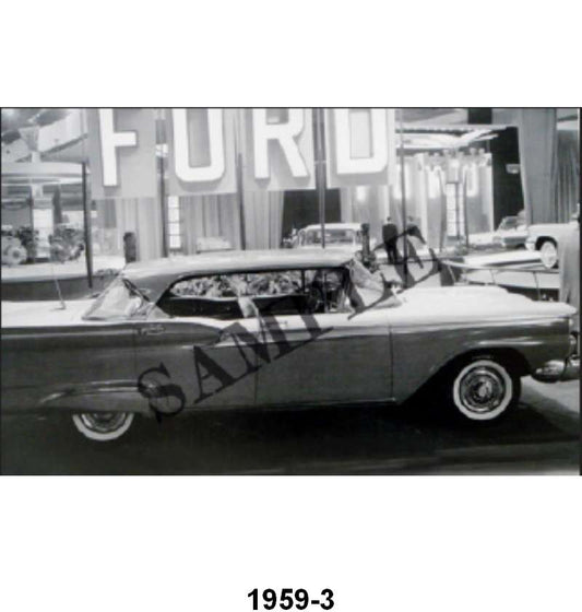 BLACK AND WHITE PICTURE - 59 4-DOOR HARDTOP