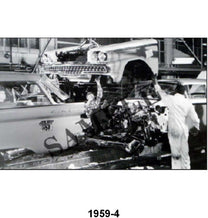 BLACK AND WHITE PICTURE - 59 PASS ASSY LINE, FRONT END