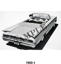 BLACK AND WHITE PICTURE - 60 GALAXIE CONVERTIBLE