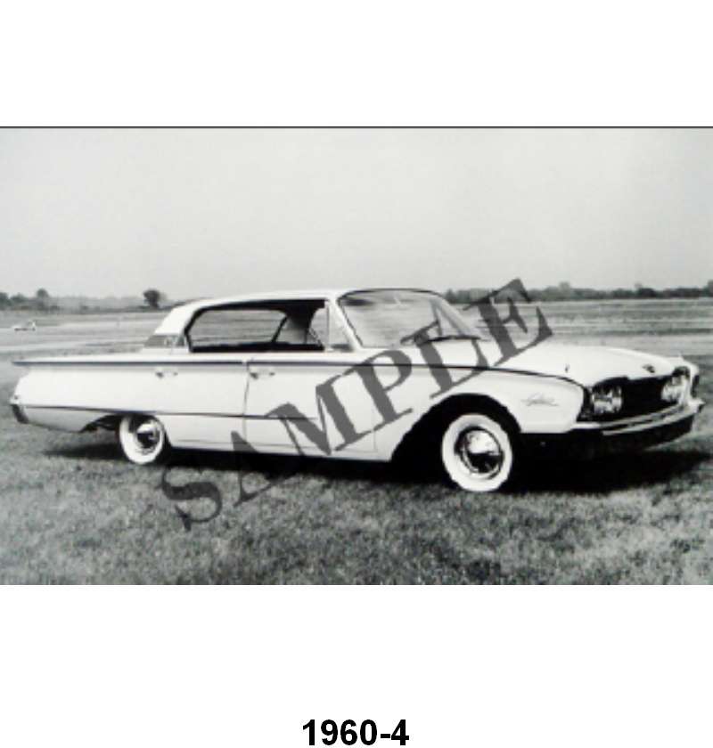 BLACK AND WHITE PICTURE - 60 GALAXIE 4-DOOR HARDTOP