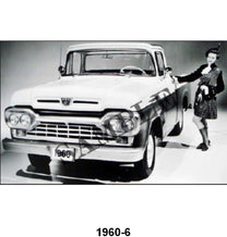 BLACK AND WHITE PICTURE - 60 F-100 PICKUP