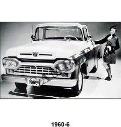 BLACK AND WHITE PICTURE - 60 F-100 PICKUP