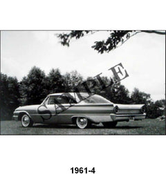 BLACK AND WHITE PICTURE - 61 GALAXIE, 2-DOOR HARDTOP