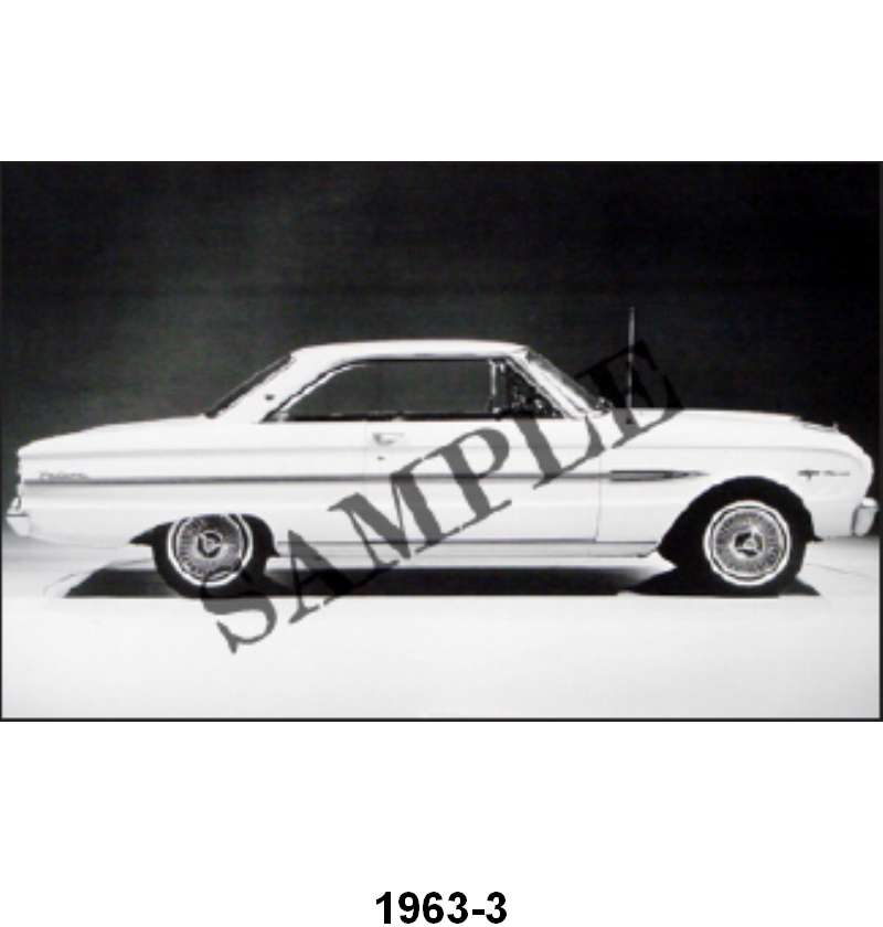 BLACK AND WHITE PICTURE - 63 FALCON SPRINT, 2-DOOR HARDTOP