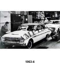 BLACK AND WHITE PICTURE - 63 FALCON CONVERTIBLE