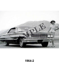 BLACK AND WHITE PICTURE - 64 GALAXIE 2-DOOR HARDTOP