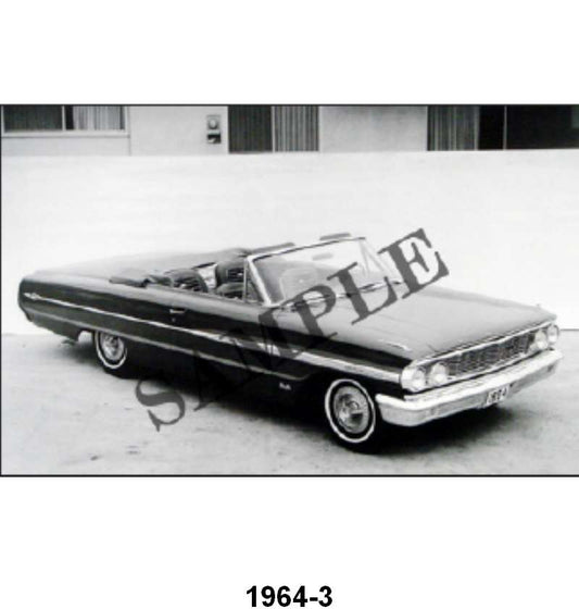 BLACK AND WHITE PICTURE - 64 FALCON SPRINT, 2-DOOR HARDTOP