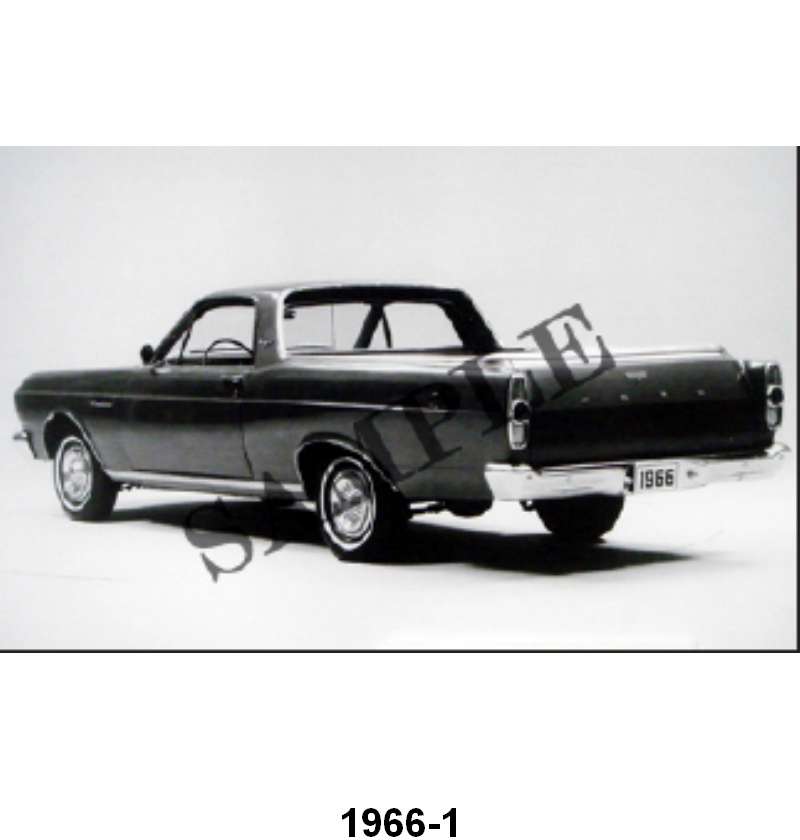 BLACK AND WHITE PICTURE - 66 RANCHERO