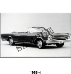BLACK AND WHITE PICTURE - 66 GALAXIE 500 XL CONVERTIBLE, TOP DOWN