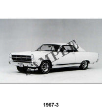 BLACK AND WHITE PICTURE - 67 FAIRLANE GT CONVERTIBLE
