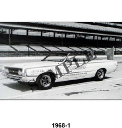 BLACK AND WHITE PICTURE - 68 TORINO CONVERTIBLE, INDY 500 PACE CAR