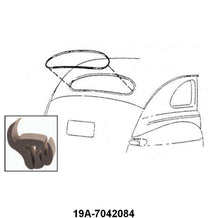 REAR/BACK WINDOW SEAL - 41-48 PASS/MERC WITH GROOVE FOR CHROME