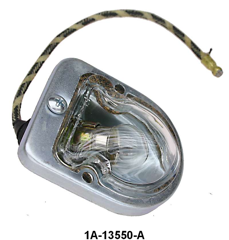 LICENSE PLATE LIGHT ASSEMBLY - 51 PASS & 49-51 MERC EXCEPT WAGON