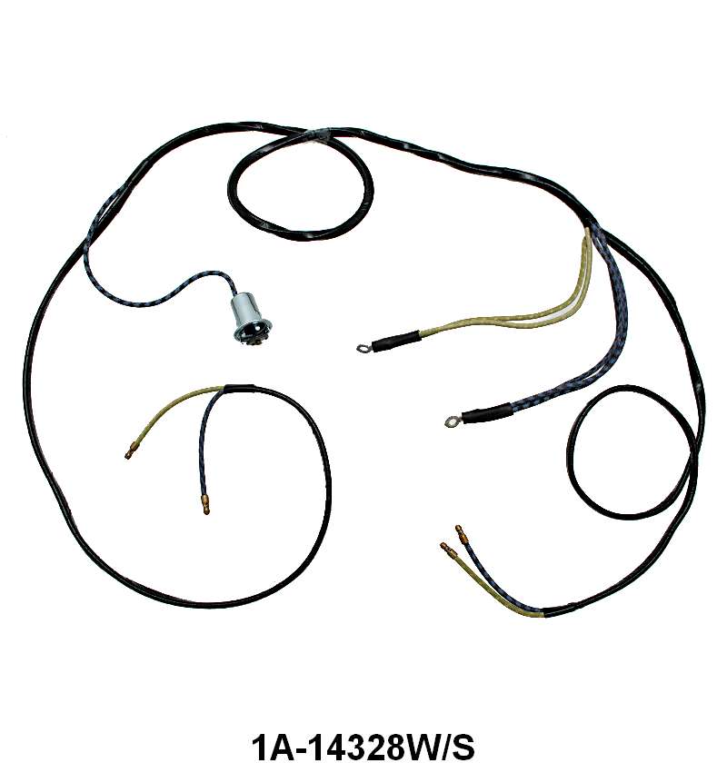 DOOR JAMB SWITCH TO COURTESY LIGHT SWITCH WIRE - 51 CONV/VICKY W/SOCKET