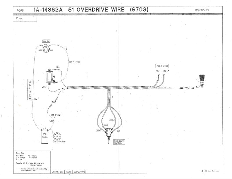 OVERDRIVE WIRING HARNESS - 51 PASS EXCL WGN