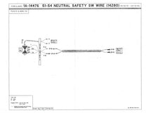 NEUTRAL SAFETY SWITCH WIRE - 51 & 54 PASSENGER, 54 MERCURY