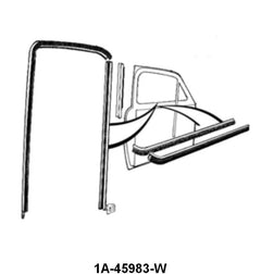 FRONT DOOR WINDOW FELT KIT - 50-51 WOODIE