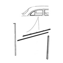 REAR DOOR WINDOW CHANNEL KIT - 50-51 4 DOOR SEDAN