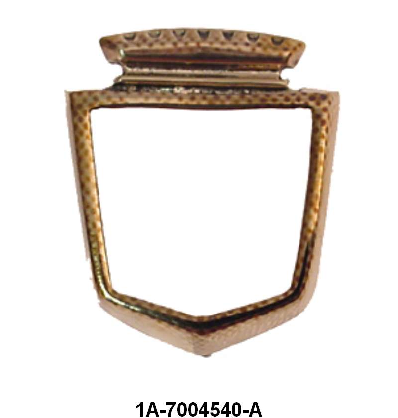 DASH/QUARTER PLASTIC EMBLEM BEZEL - 51 PASS DASH, 51-54 HARDTOP QUARTER